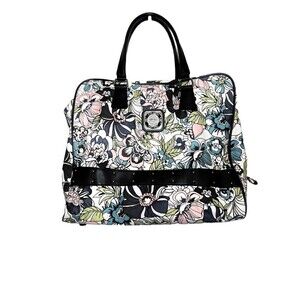 Kathy Van Zeeland Weekender Floral Carry-on Luggage Zip Closure Shoulder Straps